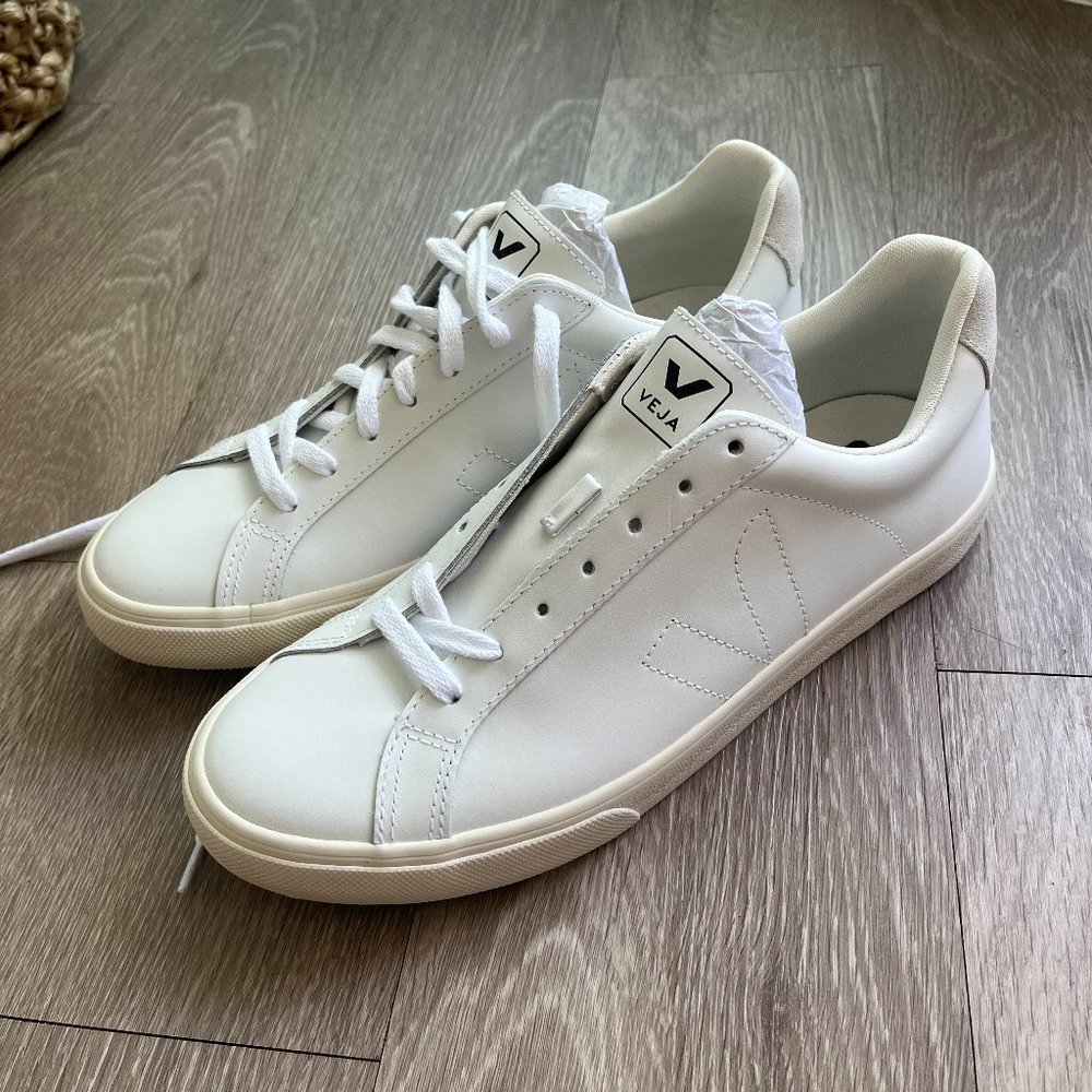 White Veja Esplar Leather Sneakers